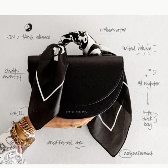 Status Anxiety Black Minimalist Leather Crossbody - Picture 6 of 6